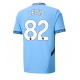 Manchester City Rico Lewis #82 Replike Domaci Dres 2024-25 Kratak Rukav